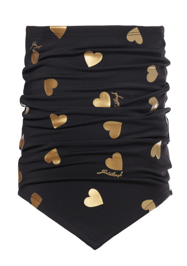 szczegóły Ocieplacz na szyję damski Goldbergh Kouki Neckwarmer Black/Gold