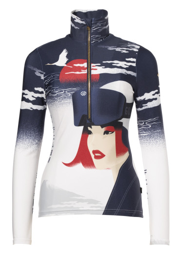 szczegóły Golf damski Goldbergh Yuki Ski Pully Denim Dojo Mads Berg