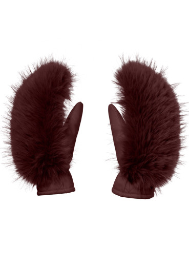 szczegóły Rękawiczki damskie Goldbergh Hill Mittens Vino Rosso