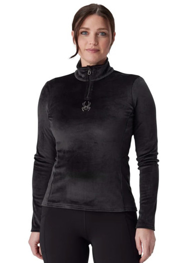 szczegóły Damska bluza funkcjonalna Spyder Shimmer Bug 1/2 Zip Black