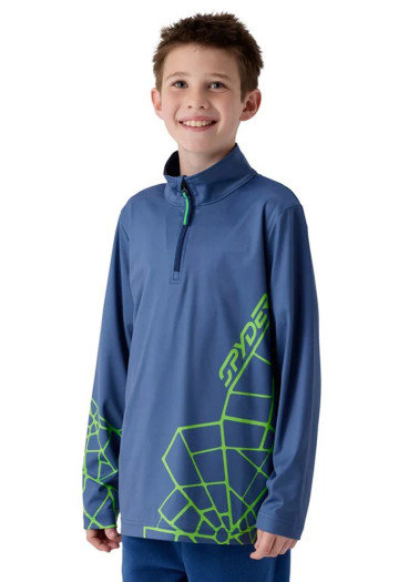 szczegóły Spyder Jacobs 1/2 Zip Indigo Dziecięca Bluza Funkcjonalna