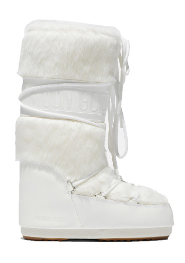 szczegóły Buty dziecięce Moon Boot Icon Faux-JR A002 Optical White