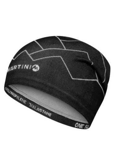 szczegóły Czapka dzianinowa Martini Argon Light Uni w kolorze czarno-białym
