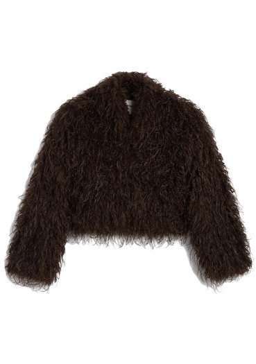 szczegóły Kurtka damska APPARIS Ginette Mongolian Jacket Deep Brown