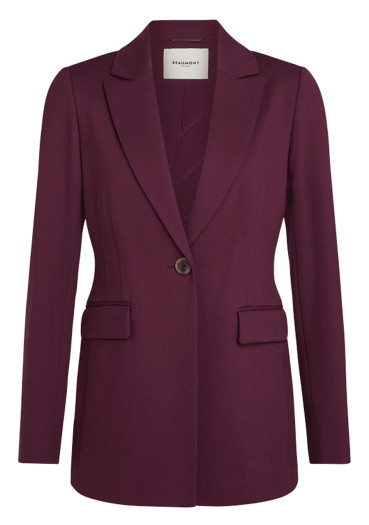 szczegóły Beaumont Hedwig Blazer Dark Berry