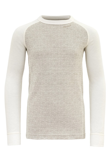 szczegóły Devold Duo Active Merino Shirt Jr Raw White