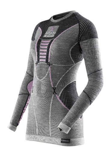 szczegóły Damska koszulka termoaktywna X-BIONIC® APANI Shirt Long Round Neck Lds – Pink