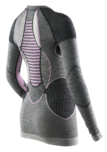 szczegóły Damska koszulka termoaktywna X-BIONIC® APANI Shirt Long Round Neck Lds – Pink