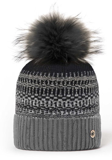 szczegóły Damska czapka Granadilla Abstract Fur Black