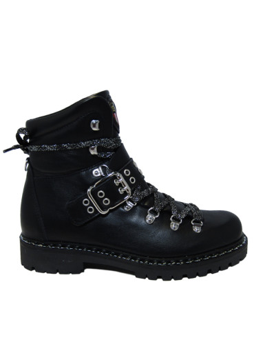szczegóły Nis 2015421/2 Scarponcino Pelle Vitello Black