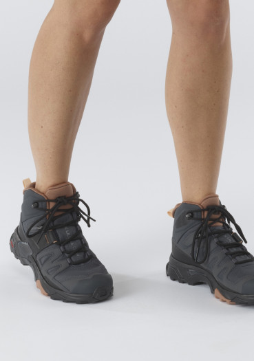 szczegóły Damskie buty turystyczne Salomon X ULTRA 4 MID GTX W – Ebony / Mocha Mousse / Almond Cream