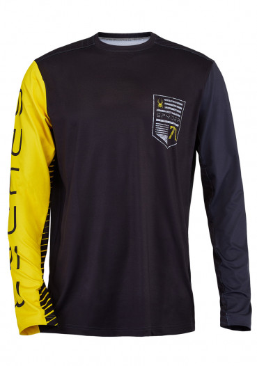 detail Funkcjonalna koszulka męska Spyder-204066-001 PUMP-Long Sleeve Top-czarna