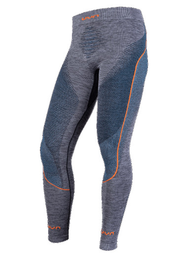 szczegóły UYN Man Ambityon Uw Pants Long Black Melange/Atlantic/Orange Shiny