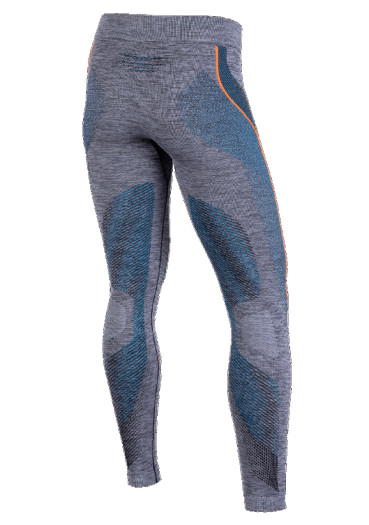 szczegóły UYN Man Ambityon Uw Pants Long Black Melange/Atlantic/Orange Shiny