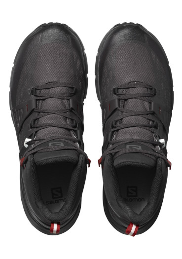 szczegóły Męskie buty turystyczne Salomon ODYSSEY MID GTX – Black / Shale / High Risk Red