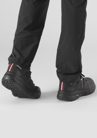 szczegóły Męskie buty turystyczne Salomon ODYSSEY MID GTX – Black / Shale / High Risk Red