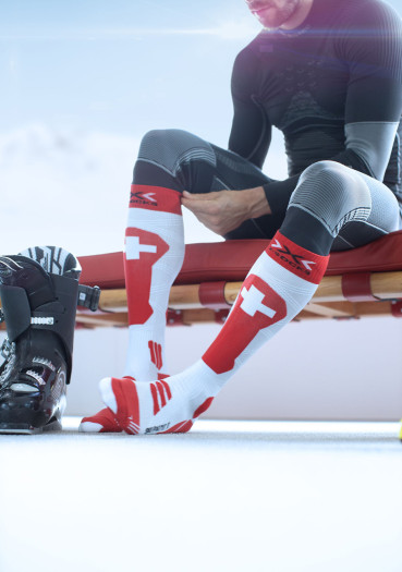 szczegóły Męskie podkolanówki X-SOCKS® Ski Patriot 4.0 Switzerland 