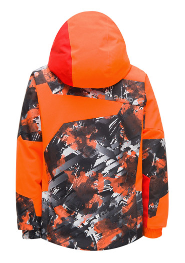 szczegóły Dziecięca kurtka zimowa Spyder 195080-830 -MINI LEADER-kurtka-równoległobok prin