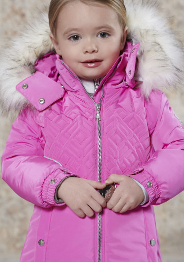 szczegóły Dziecięca kurtka Poivre Blanc W20-1003-BBGL/A rubis pink