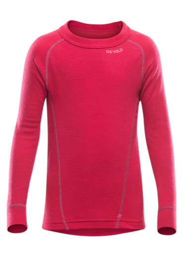 szczegóły DEVOLD DUO ACTIVE JUNIOR SHIRT RASPBERRY