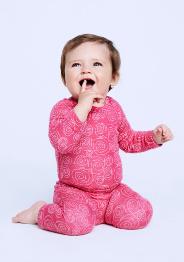 szczegóły Dziecięce spodnie Devold Active Baby Long Johns Watermelon