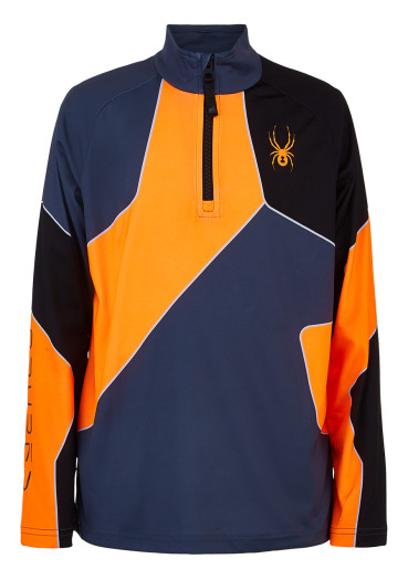 szczegóły Dziecięcy golf Spyder Boys Divide-Zip T-Neck-ebony boe 