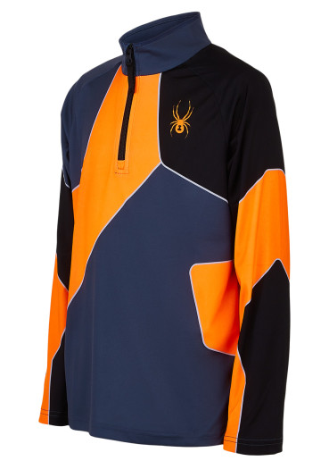 szczegóły Dziecięcy golf Spyder Boys Divide-Zip T-Neck-ebony boe 