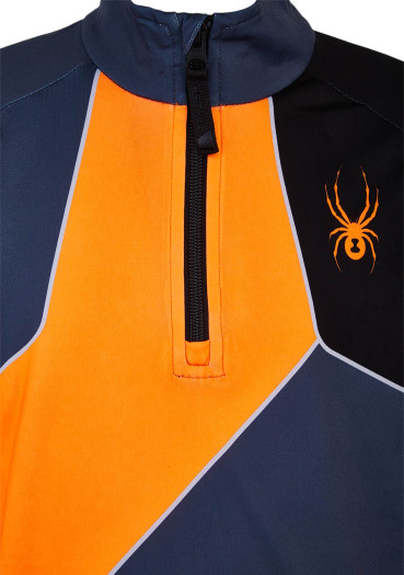 szczegóły Dziecięcy golf Spyder Boys Divide-Zip T-Neck-ebony boe 
