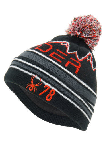 szczegóły Dziecięca czapka Spyder Boys Mini Icebox Black/Red