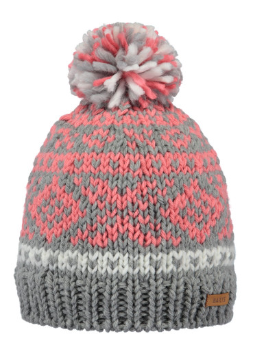 detail Barts Log Cabin Beanie Kids heather grey