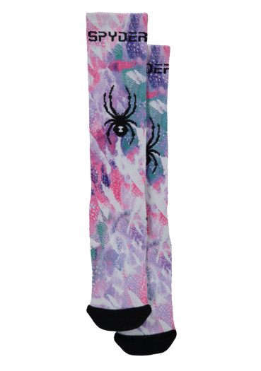 szczegóły Dziecięce podkolanówki Spyder Grils Peak downhill dots print