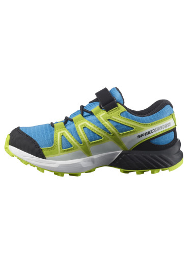 szczegóły Dziecięce buty Salomon SPEEDCROSS CSWP K – Hawaiian Ocean / Evening Blue / Lime Green