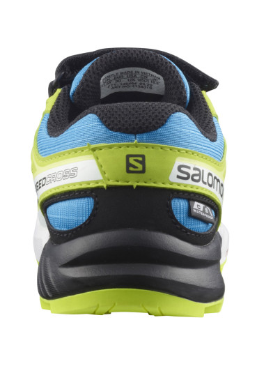 szczegóły Dziecięce buty Salomon SPEEDCROSS CSWP K – Hawaiian Ocean / Evening Blue / Lime Green