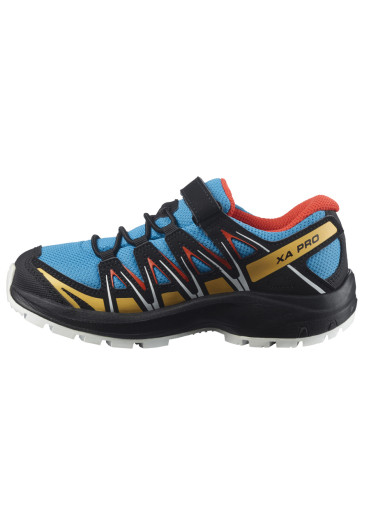 szczegóły Buty dziecięce Salomon XA PRO 3D CSWP K – Hawaiian Ocean / Cherry Tomato / White