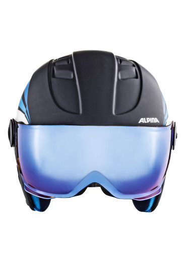 szczegóły Kask narciarski dla dzieci Alpina Carat LE Visor HM Blue
