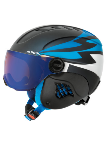 szczegóły Kask narciarski dla dzieci Alpina Carat LE Visor HM Blue