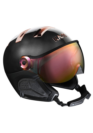 szczegóły Kask SHE00060 Visor PIUMA R CHROME Black/pink gold
