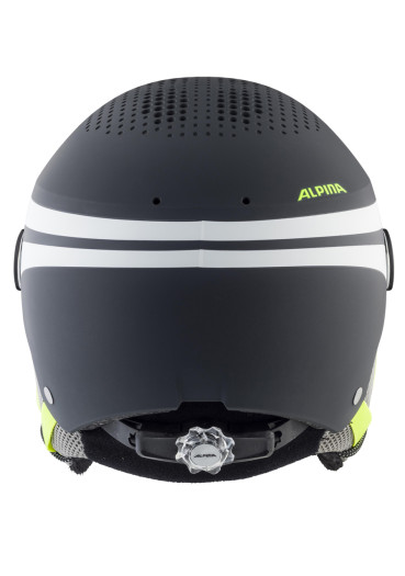 szczegóły Dziecięcy kask narciarski Alpina Zupo Visor Charcoal-Neon Matt