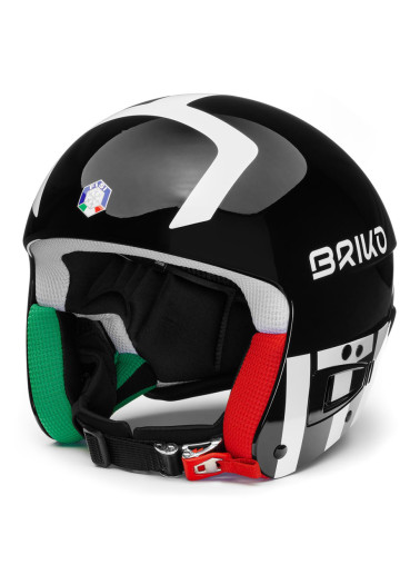 szczegóły Briko-Vulcano Fis 6.8 Epp Fisi - Shiny Black White-Helma