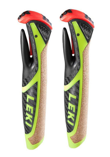 szczegóły Leki Nordic Shark 2.0 grip 16mm, black-neonyellow with Cork Insert mounte