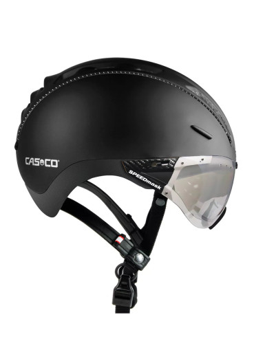szczegóły Kask rowerowy CASCO ROADSTER BLACK INCL.VISOR