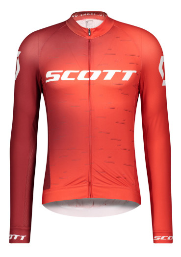 szczegóły Męska koszulka kolarska Scott Shirt M's RC Pro l / sl Fier Rd / Whte