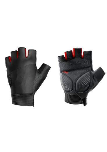 szczegóły rękawiczki rowerowe Northwave Extreme Short Fingers Glove Black/Red