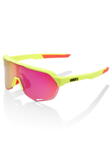 szczegóły 100% S2 Matte Washed Out Neon Yellow -Purple Multilayer Mirror Lens