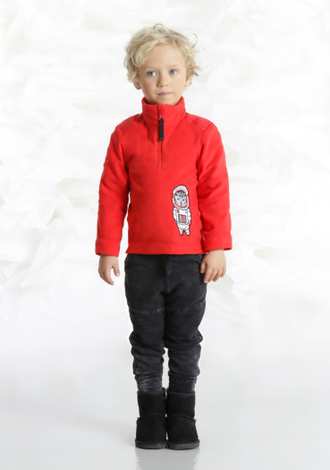 szczegóły Dziecięca bluza Poivre Blanc W18-1550-BBBY Fleece Sweater scarlet red2