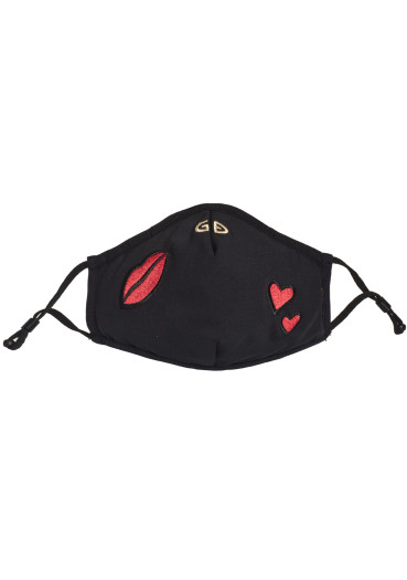 szczegóły Goldbergh Loes mask Black with Heart