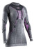 szczegóły Damska koszulka termoaktywna X-BIONIC® Merino Shirt LG SL Wmn B343 – Black/Grey/Magnolia
