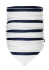 szczegóły Ocieplacz na szyję damski Goldbergh Fluide Neckwarmer Breton Stripe Cream/Blue