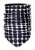 szczegóły Ocieplacz na szyję damski Goldbergh Nostalgia Neckwarmer Black Retro Dot