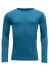 szczegóły Pánské triko Devold Breeze Merino 150 Shirt Man Blue Melange